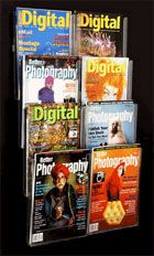 Wall display with brochure holders 8xA4