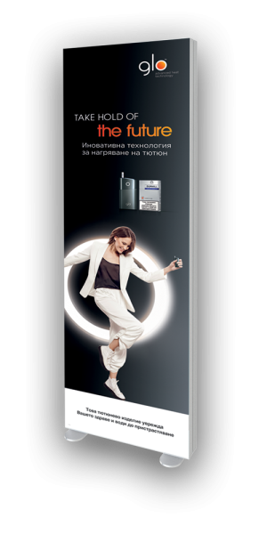 Free standing LED textile frame