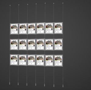 LED beleuchtetes Schaufensterdisplay F3/ 18xA4