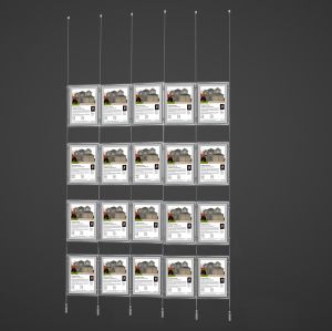 LED beleuchtetes Schaufensterdisplay E4 20xA4